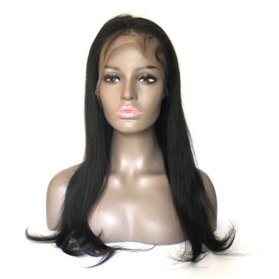 10"-24" Stock Color 1# jet black Silky straight 100% Virgin Human Hair pre plucked invisible hairline 360 Lace Frontal Wigs